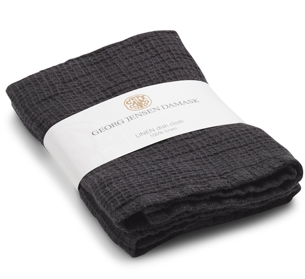 Linen Dark Grey kjøkkenklut 2pk fra Georg Jensen Damask