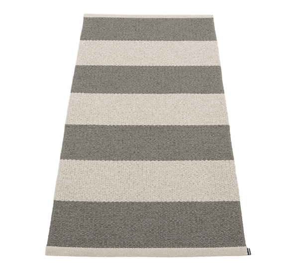 Bob matte charcoal lin 70x150 cm fra Pappelina