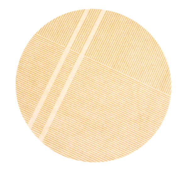 Løype Sunny Yellow dørmatte Ø150 cm fra Heymat