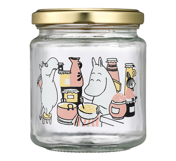 Mummi glasskrukke 0,3L med 4 stk merkelapper Muurla