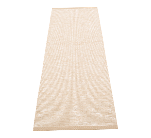 Sam matte med lintråd beige 70x225 cm fra Pappelina