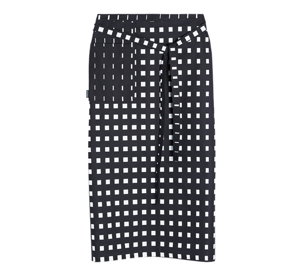 Kullervo forkle sort hvit fra Marimekko