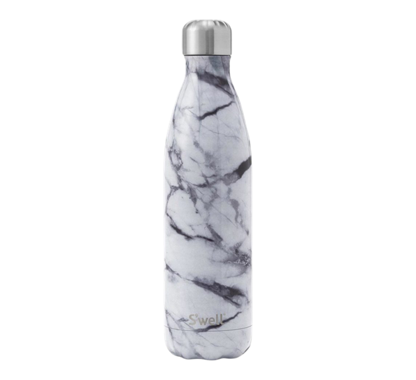 Drikkeflaske 7,5dl White marble fra S`well