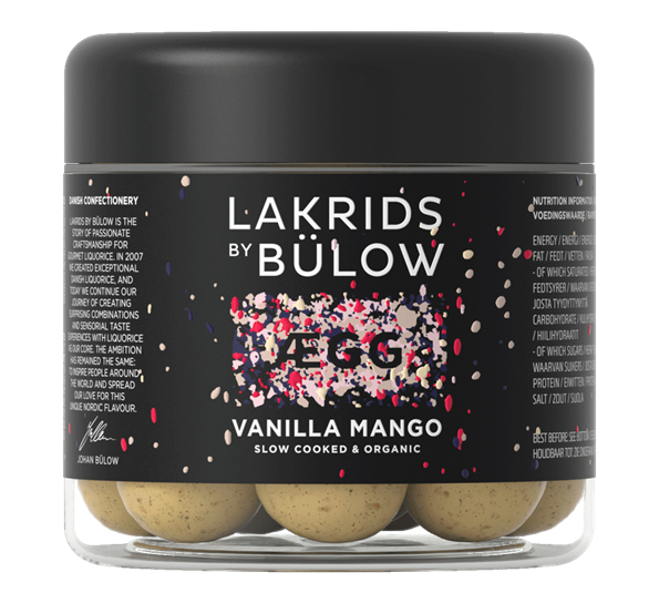 Ægg vanilla mango lakris liten 125g fra Lakrids By Johan Bülow