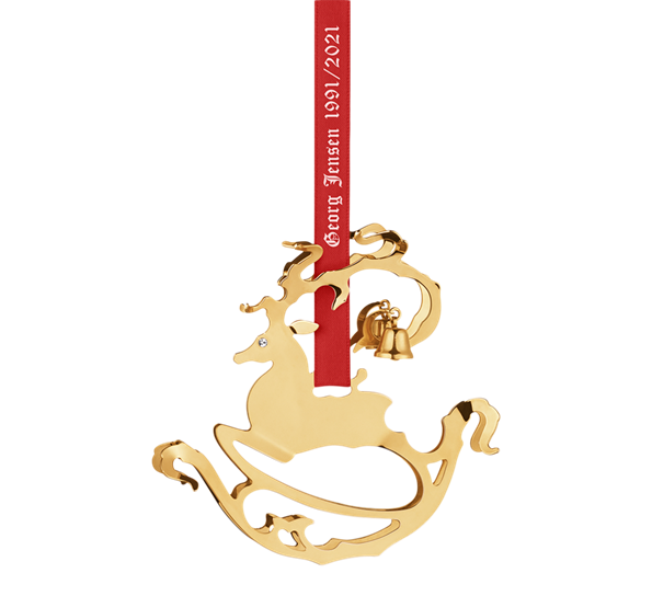 CC 2021 juleuro X-mas Deer 1991-2021 gull fra Georg Jensen