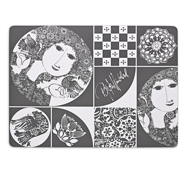 Spisebrikke mørk grå fra Bjørn Wiinblad