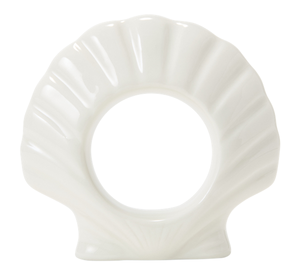 Shell serviettring hvit Lexington