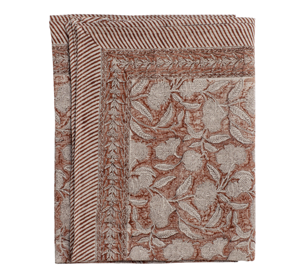 Autumn Leaves linduk spicy red 170x270cm fra Chamois