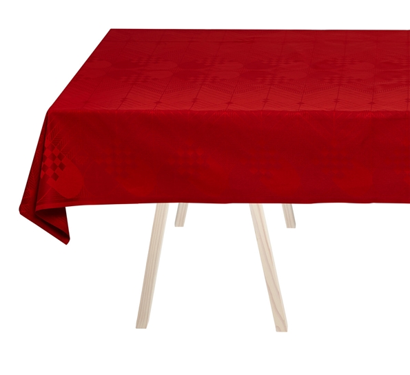 Christmas Deep Red duk 140x240 cm fra Georg Jensen Damask