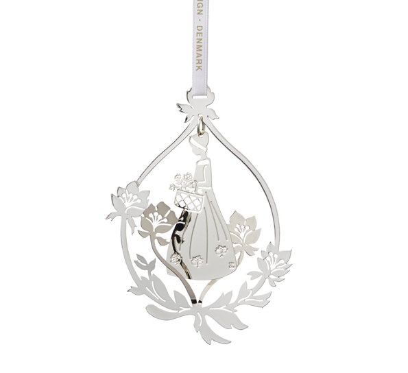 Blomsterjente uro sølv fra Jette Frölich