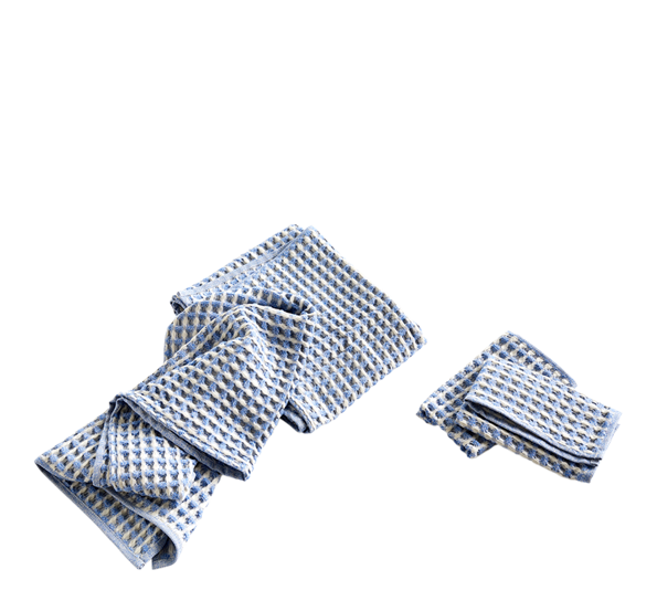 Twist kjøkkenklut og kjøkkenhåndkle himmelblå 4 pk fra HAY