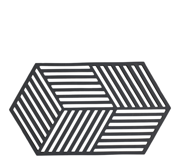 Bordskåner Hexagon sortL24 fra Zone