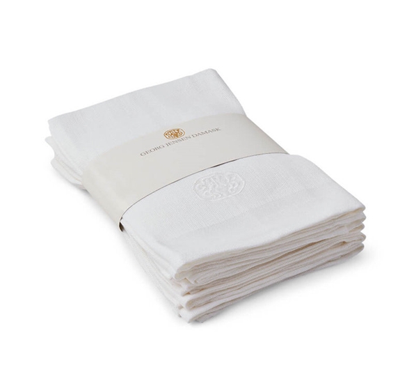 <p>Plain White linservietter 6-pk hvit fra Georg Jensen Damask</p>