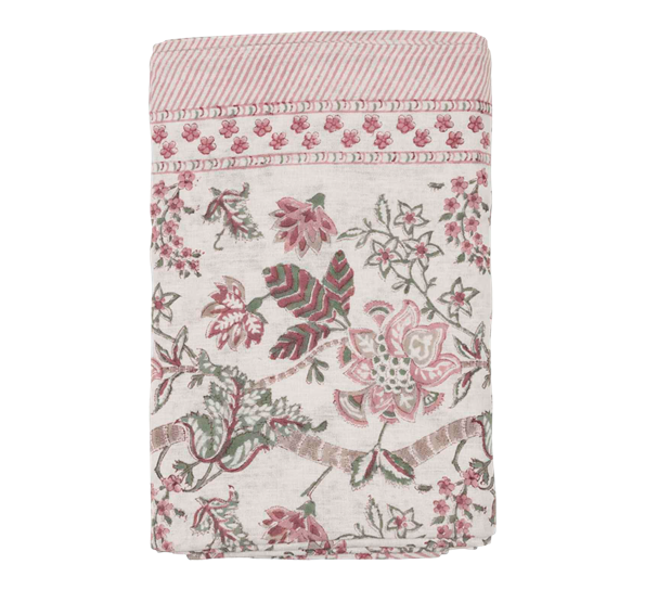 Floral linduk ruby 170x270cm fra Chamois