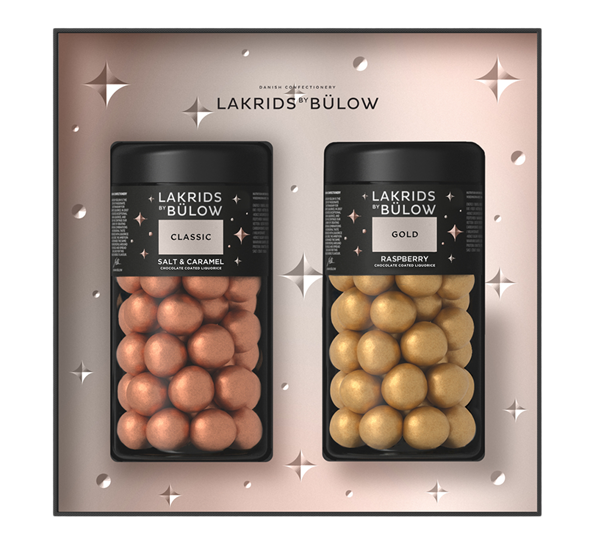 Classic & Gold lakris 2 x standard 590g fra Lakrids By Johan Bülow
