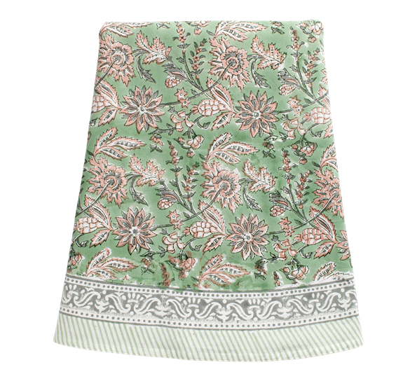 Indian Summer duk grønn rose Ø220 cm fra Chamois