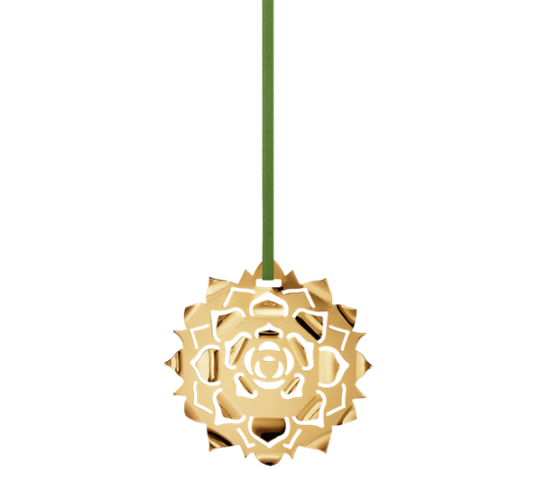 CC 2020 juleornament Ice Rosette gull fra Georg Jensen