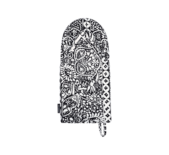 Kulkunen grytevott hvit sort fra Marimekko