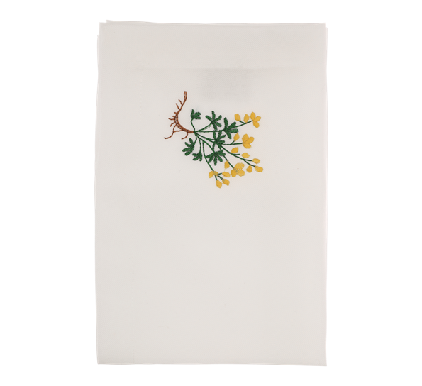 Serviett med perikum fra Langkilde & Søn