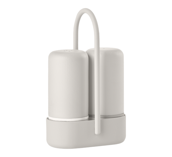 Singles salt- og peppersett varm grå fra Zone