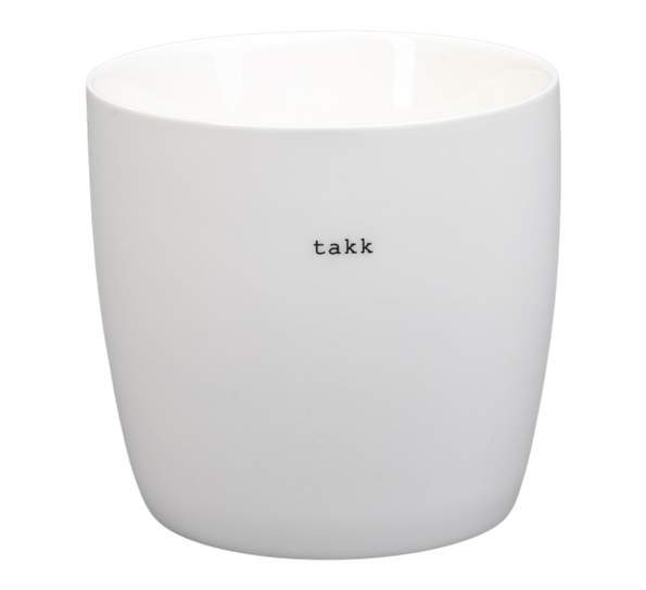Krus Takk 30 cl hvit fra Sögne Home