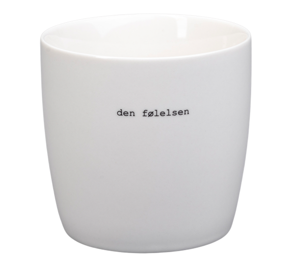Krus Den følelsen 30 cl hvit fra Sögne Home