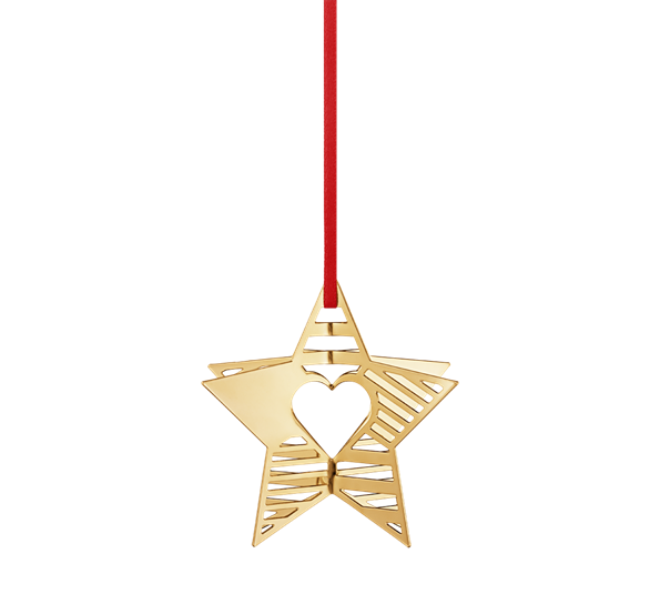2019 julepynt stjerne gull fra Georg Jensen
