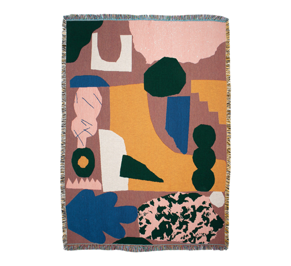 Wyatt pledd 137x178 cm fra Slowdown Studio