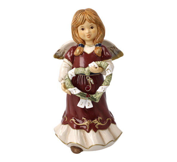 Årsengel 2023 med Swarovski®-krystall Hjertelig jul 16 cm fra Goebel