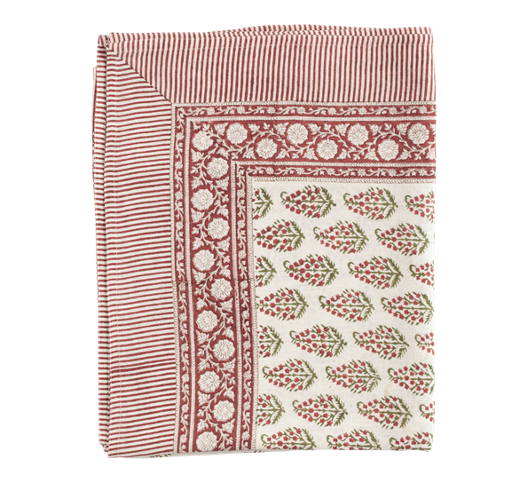 Persian Paisley linduk 170x270 cm rød grønn hvit fra Chamois