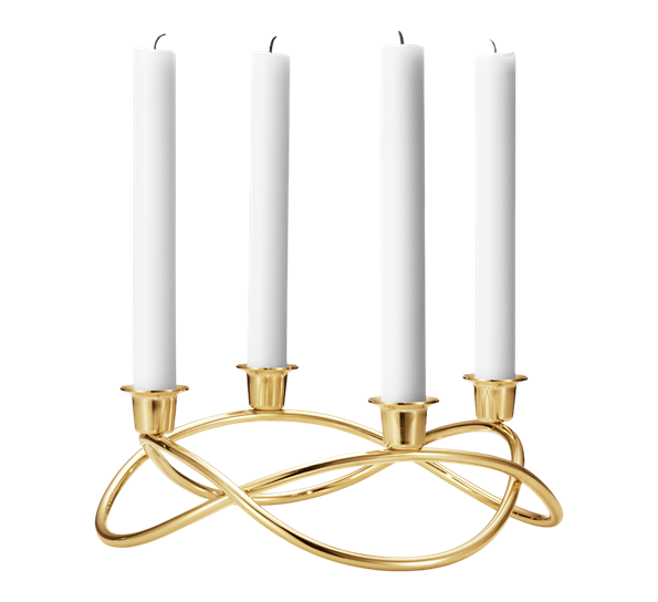 Season lysestake gullbelagt fra Georg Jensen