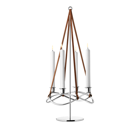 Season gynge til lysestake blankt stål fra Georg Jensen