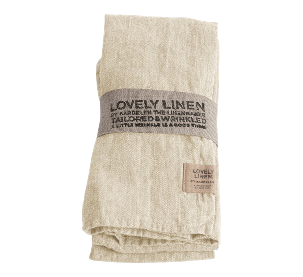 Lovely servietter 45x45cm vanilje 4-pk fra Lovely Linen
