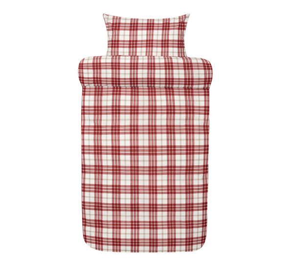 Lukas sengesett flanell rød 140x220cm Høie