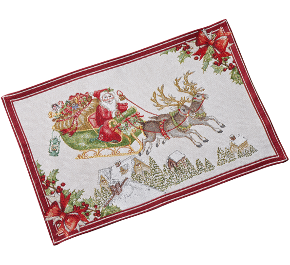 Toy's Fantasy spisebrikke 32 x 48 cm nissens slede fra Villeroy & Boch