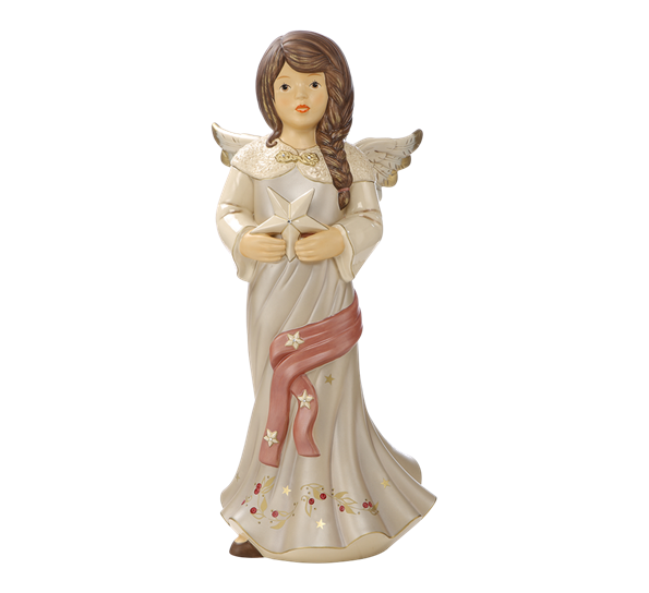 Winter Berry engel Sparkling Stars med Swarovski®-krystall fra Goebel