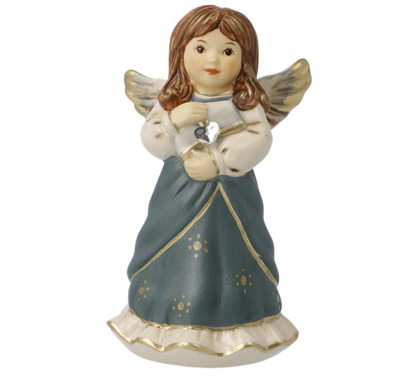 Starry Night engel Letter to Baby Jesus med Swarovski®-hjerte 8,5 cm Goebel