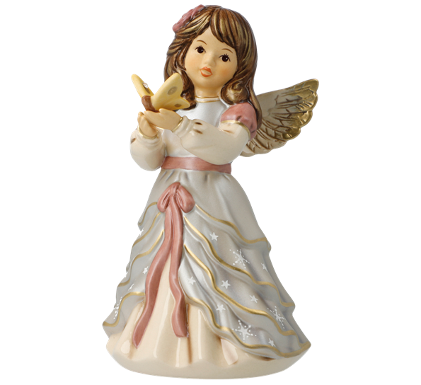 Romantic Christmas engel Bring me Luck med Swarovski®-stjerne 15 cm Goebel