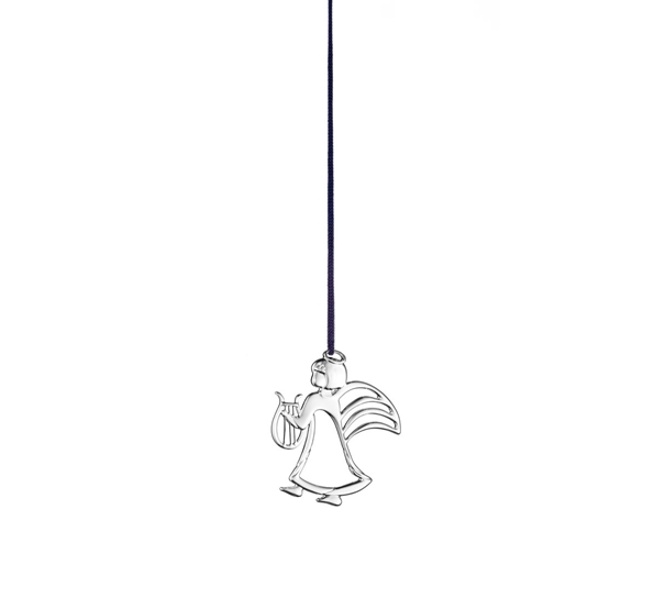 Karen Blixen engel med harpe forsølvet fra Rosendahl