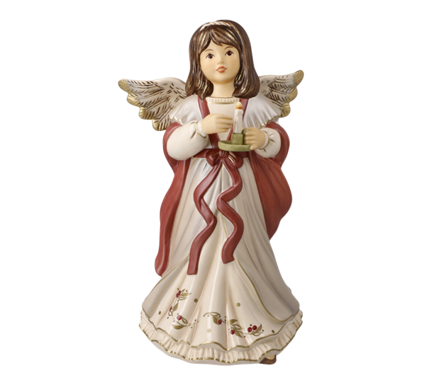 Winter Berry engel Warm Candlelight 26 cm fra Goebel