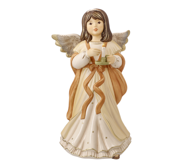 Champagne engel Warm Candlelight 26 cm høy fra Goebel
