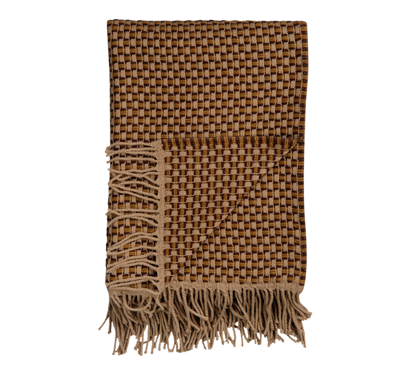 Isak pledd Chestnut 150x210 cm fra Røros Tweed