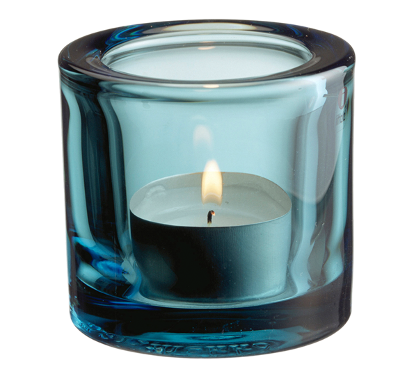 Kivi lyslykt sjøblå fra Iittala