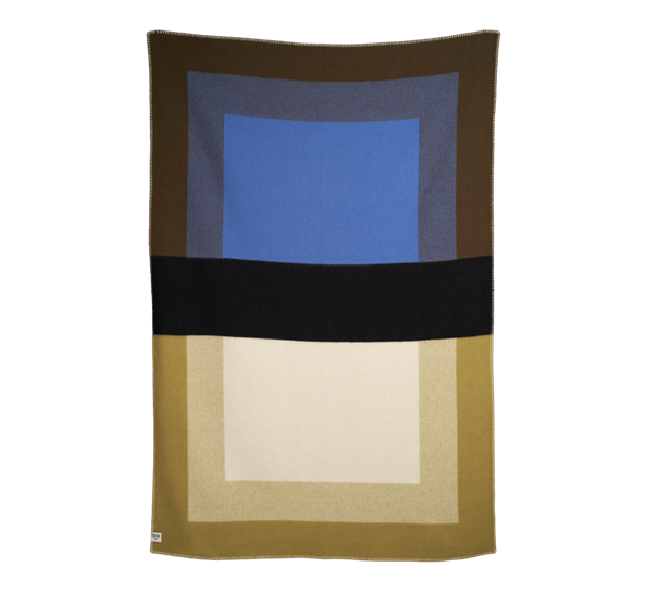 Bento pledd oliven 135x200 cm fra Røros Tweed