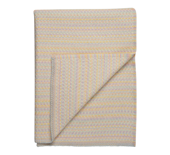 Juli pledd pastell 150x210 cm fra Røros Tweed