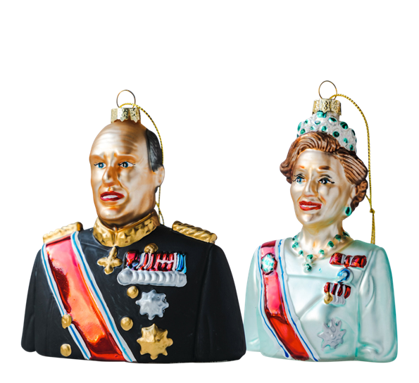 Julekule Kongeparet 11,5 cm fra Heim