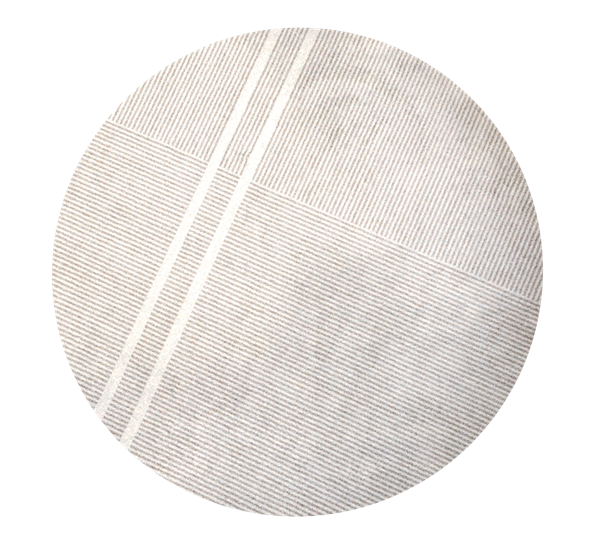 Løype Breezy Beige dørmatte Ø195 cm fra Heymat