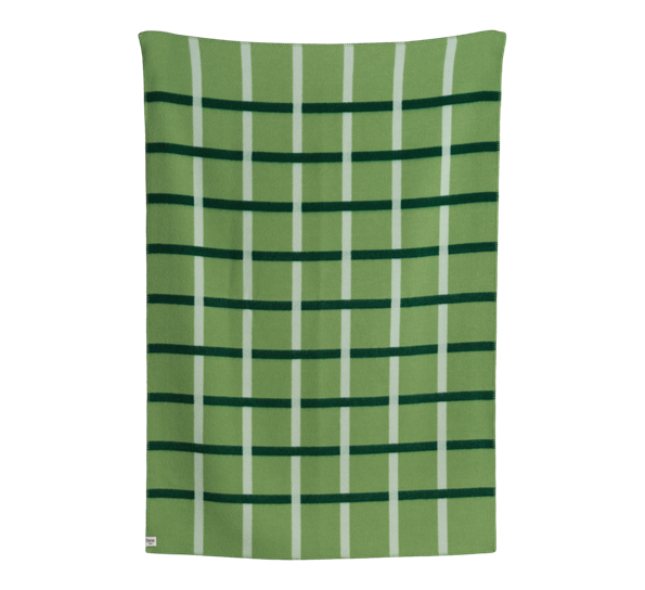 Knut lammeullspledd green meadow 135x200 cm fra Røros Tweed