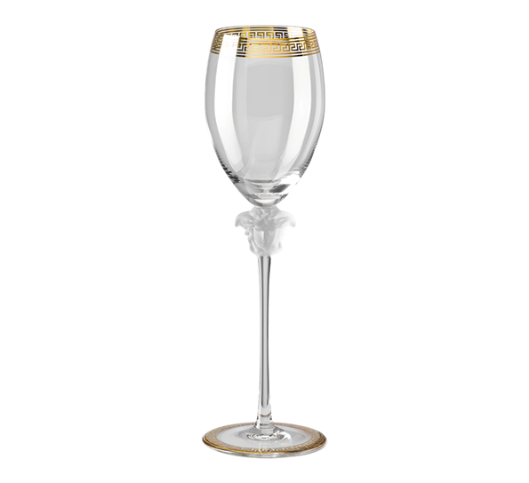 Medusa d`Or hvitvinsglass 33 cl fra Versace