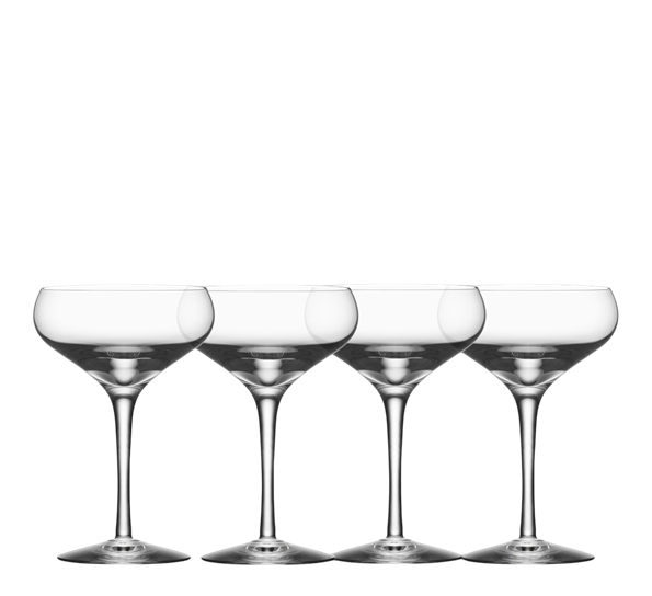 More champagneglass 4-pk coupe fra Orrefors